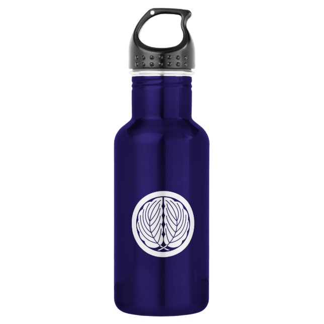 Garrafa Folhas de carvalho abraçadas em círculo (Frente)