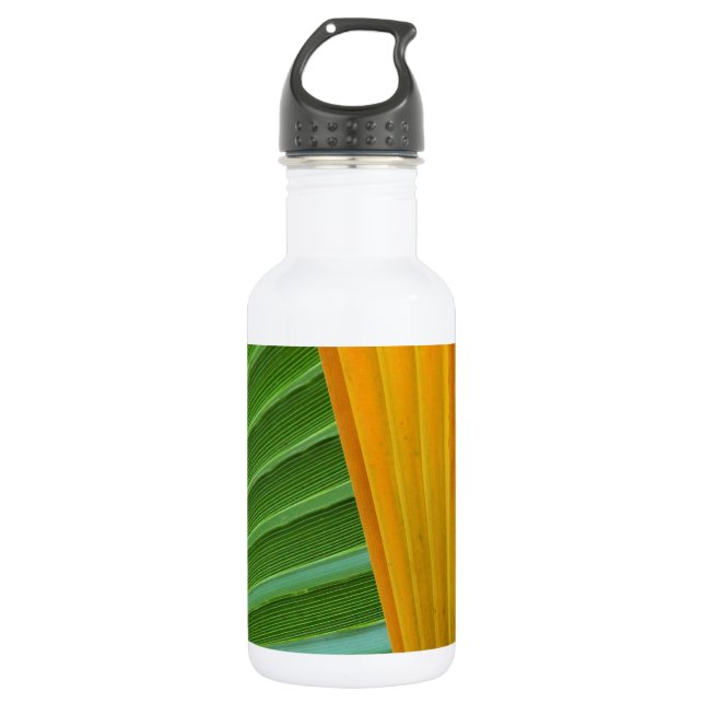 Garrafa Folhas de Ventoinha Verdes e Amarelas (Frente)