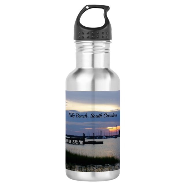 Garrafa Folheto Harbour Sunset Water Bottle (Frente)