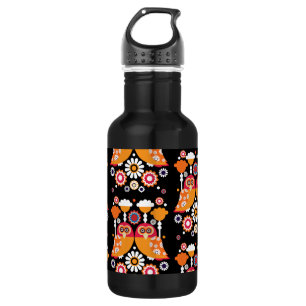 Garrafa Folk Art Owl