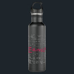 Garrafa Fórmulas de Física e Matemática EMC2<br><div class="desc">Design de física legal. Um dever para todos os físicos, estudantes de física, professores de física e amantes da física. Ideia de presente de excelente para Nerd de Física e Geeks de Física.</div>