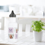 Garrafa Foto de Colagem Moderna Melhor Mãe, Presente Roxo<br><div class="desc">Foto de Colagem Moderna,  Melhor Mãe,  Presente Roxo. Melhor presente personalizado para Dia de as mães,  dia de mulher ou aniversário de mãe. Surpresa mãe com um presente que é tão incrível quanto ela.</div>