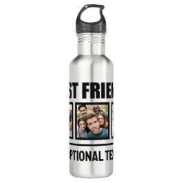 Garrafa Fotos e texto personalizados dos melhores amigos