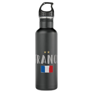 Garrafa França Futebol Fan Camisa Bandeira Francesa