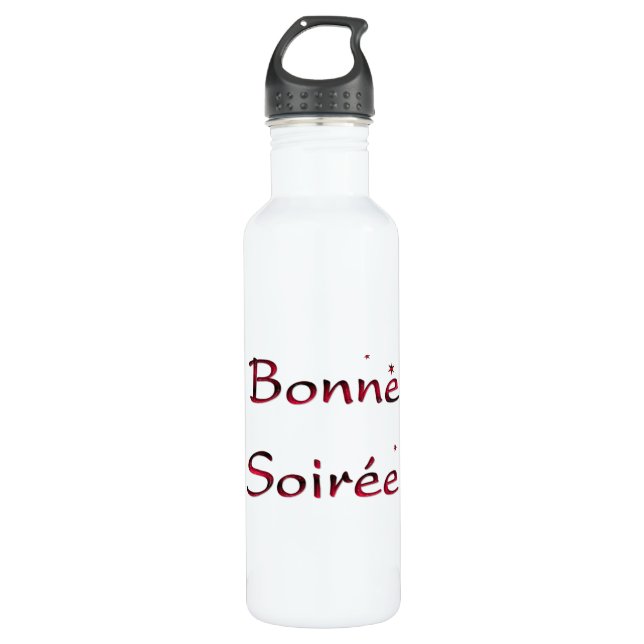 Garrafa Francês: Bonne Soiree Water Bot (Frente)