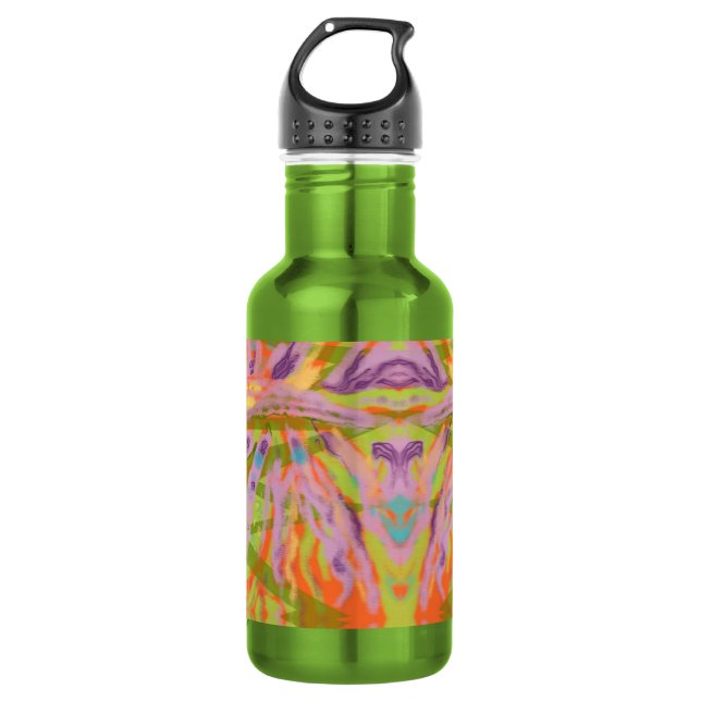 Garrafa Frasco de água, design abstrato de cor (Frente)