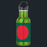 Garrafa Frasco de Liberdade com bandeira de Bangladesh<br><div class="desc">Celebre o seu orgulho nacional em qualquer lugar, com esta garrafa de Liberdade com a bandeira de Bangladesh! Esta na moda e garrafa prática mostra o icônico círculo vermelho em um fundo verde profundo — o poderoso e simbólico design da bandeira de Bangladesh. Perfeito para a hidratação diária, seja na...</div>