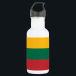 Garrafa Frasco de Libertação com Bandeira da Lituânia<br><div class="desc">Mostre o seu orgulho lituano em estilo com este frasco da Liberdade impressionante, com a bandeira corajosa e bela da Lituânia! Especialmente projetada para a praticidade e o talento patriótico, essa garrafa mostra orgulhosamente o vibrante tricolor amarelo, verde e vermelho em um layout limpo e moderno. Quer você esteja na...</div>