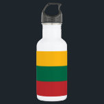 Garrafa Frasco de Libertação com Bandeira da Lituânia<br><div class="desc">Mostre o seu orgulho lituano em estilo com este frasco da Liberdade impressionante, com a bandeira corajosa e bela da Lituânia! Especialmente projetada para a praticidade e o talento patriótico, essa garrafa mostra orgulhosamente o vibrante tricolor amarelo, verde e vermelho em um layout limpo e moderno. Quer você esteja na...</div>