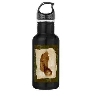 Garrafa Frasco em pó de couro antigo