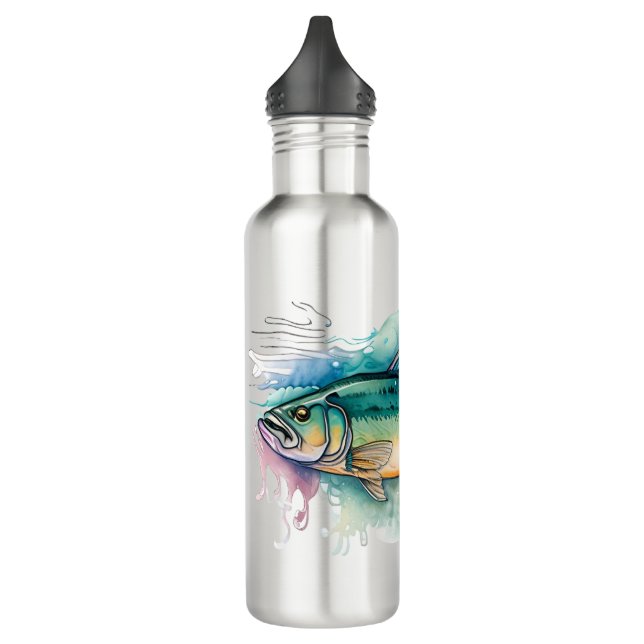 Garrafa Frasco - Série Watercolor: Bass (Esquerda)