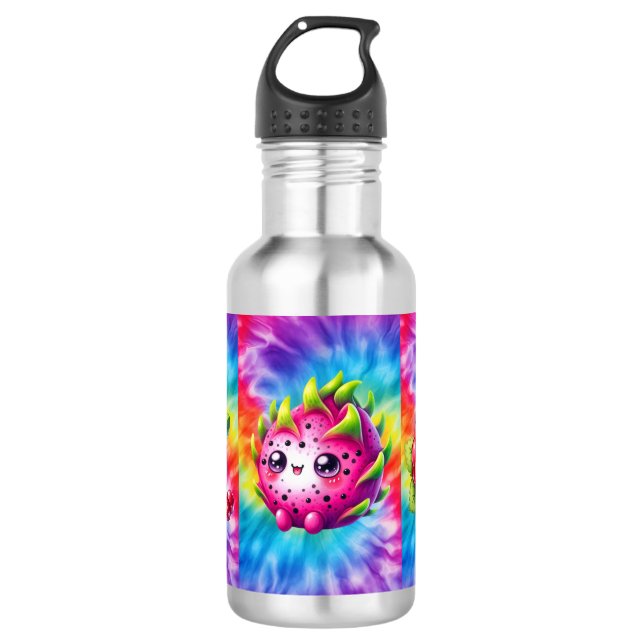 Garrafa Fruta de Dragão Feliz Tie-Dye (Frente)