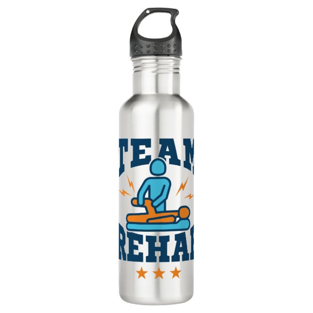 Garrafa Funcionarios de Esquadrão Terapêutica Física de Re (Frente)