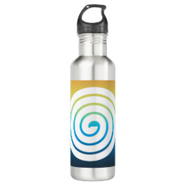 Garrafa Fundo de cor espiral Whaite