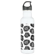 Funky Black e white floral