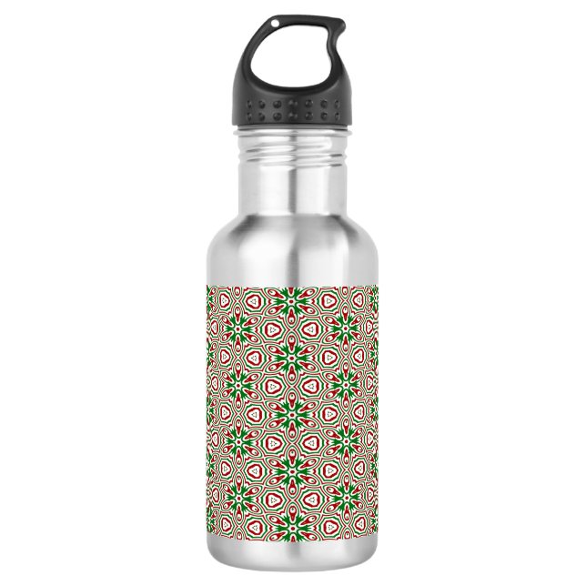 Garrafa Funky Trippy Eclectic Boho Christmas Kaleidoscope (Frente)