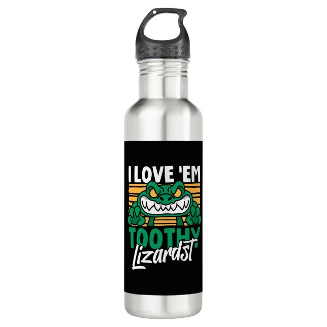 Garrafa Funny Alligator Lover e Zookeeper Crocodilo (Frente)