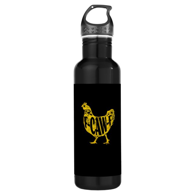 Garrafa Funny Chicken F-Caw-F Hen Poultry Rooster Coop (Frente)