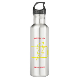 Garrafa Funny Low Battery Stainless Steel Bottle