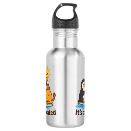 Garrafa Funny Penguin & Giraffe Water Bottle