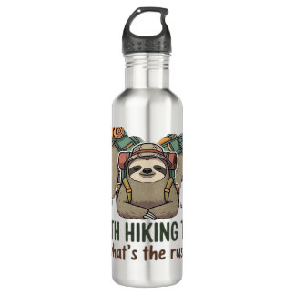 Garrafa Funny Sloth Hiking Classic T-Shirt_5