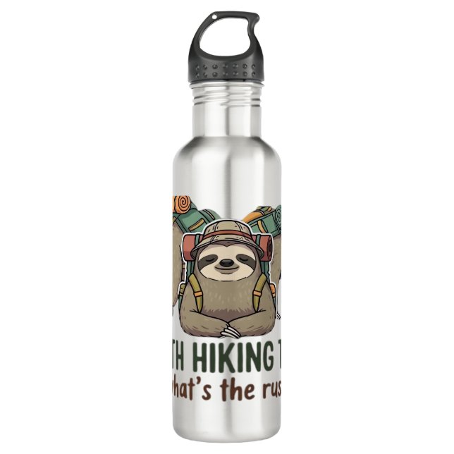 Garrafa Funny Sloth Hiking Classic T-Shirt_5 (Frente)