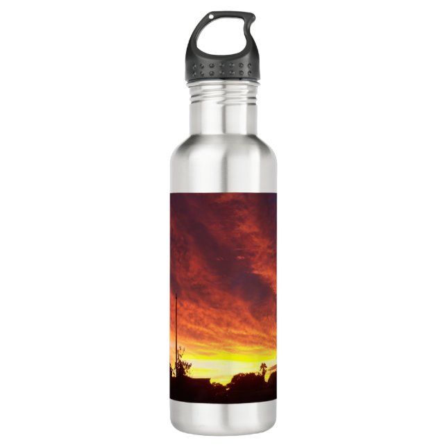 Garrafa Furacão chegando ao pôr do sol (Frente)