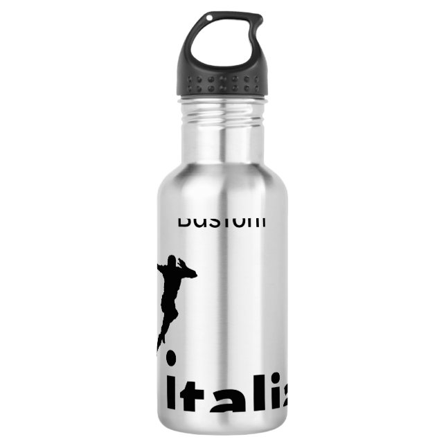 Garrafa Futebol Itália, personalizável (Frente)