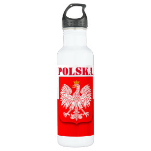 Garrafa Futebol Patriótico Polônia Flag Polska