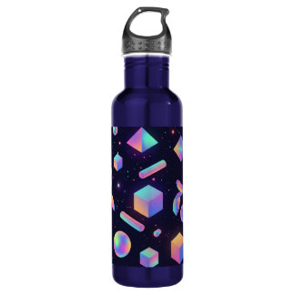 Garrafa Futuristic 3D Holographic Space Water Bottle