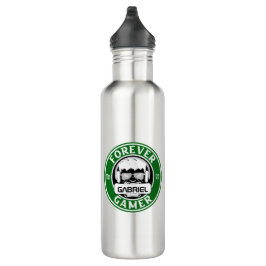 Garrafa Gamer para sempre, Impressão de nome personalizado
