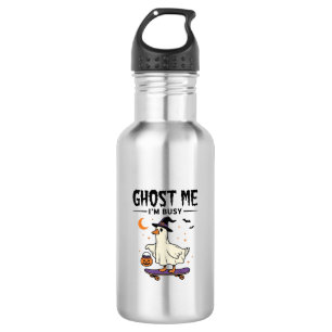 Garrafa Ganso De Halloween De Skate Me Fantasma Estou Ocup