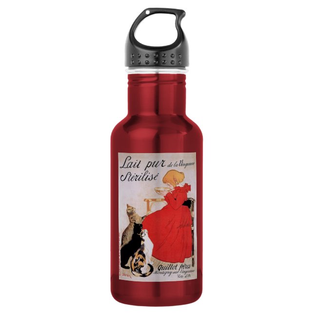 Garrafa Garota com Gatos, Alexandre Steinlen (Frente)