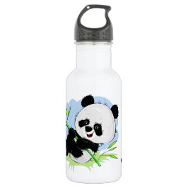 Garrafa Garrafas de água com nome personalizado de Panda