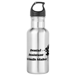Garrafa Garrafinha de Aço Inox Dental Assistant Smile Make
