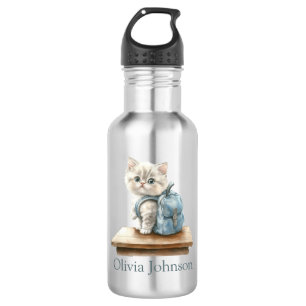 Garrafa Gatinho Fofo com Mochila Personalizado