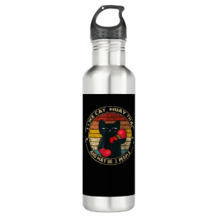 Garrafa Gato de Gato Engraçado Muay Tailandês Kickboxing T