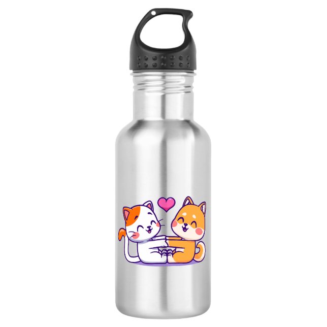 Garrafa Gato E Shiba Inu (Frente)