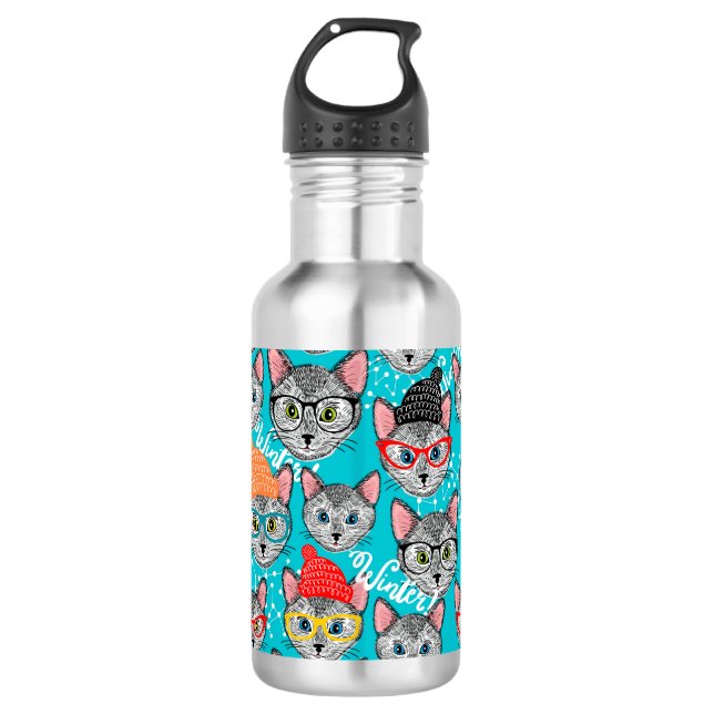 Garrafa Gato no chapéu (Frente)