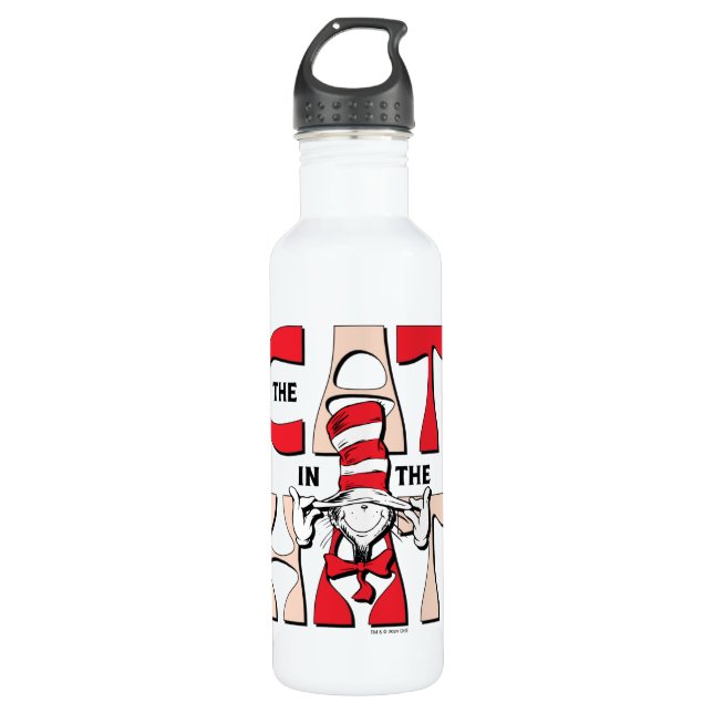 Garrafa Gato no Chapéu | O Gato Bobo No Chapéu (Frente)