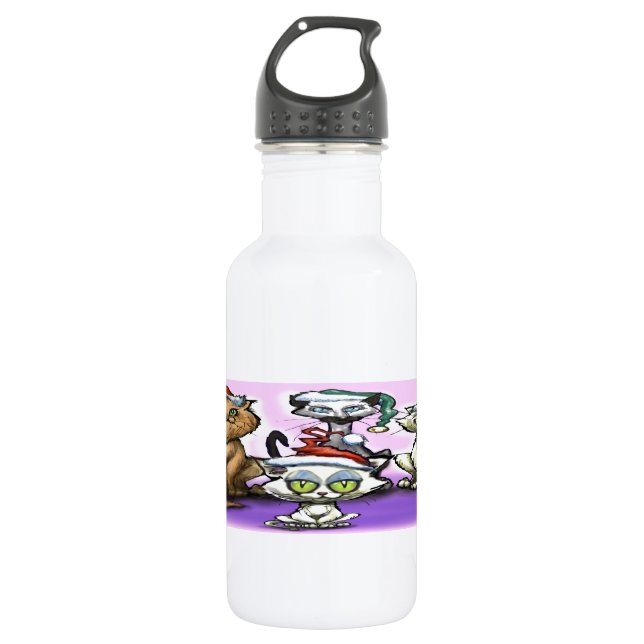 Garrafa Gatos de Natal (Frente)