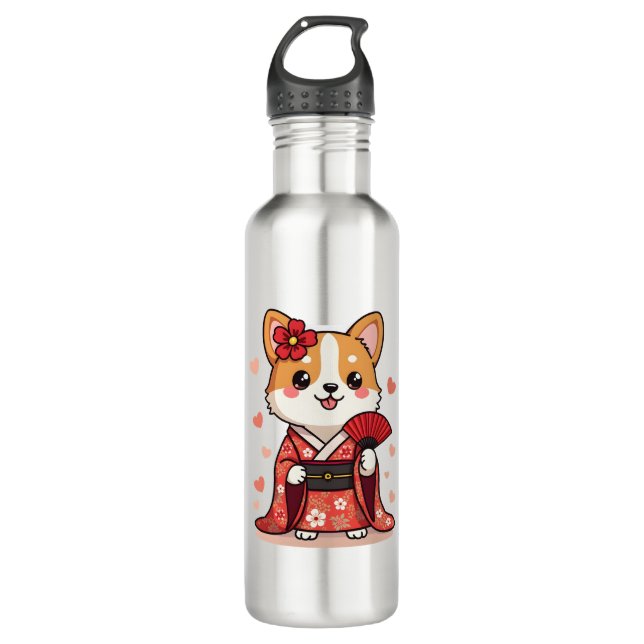 Garrafa Geisha Corgi Dog Lover Welsh (Frente)