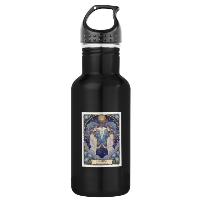 Garrafa Gemini Zodiac Artisan Water Bottle (Frente)