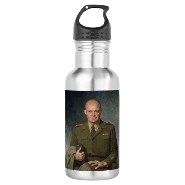 Garrafa General Dwight Eisenhower 5 Star - Retrato Pintado (Frente)