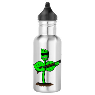 Garrafa Germinador cyborg planta desenhos engraçados