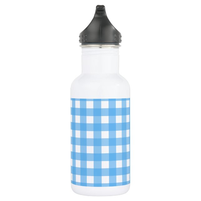 Garrafa Gingham azul (Direita)