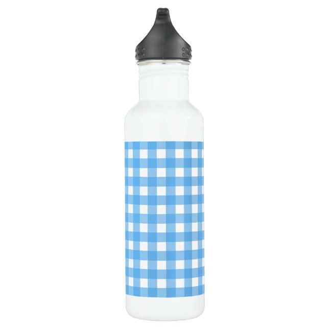 Garrafa Gingham azul (Direita)