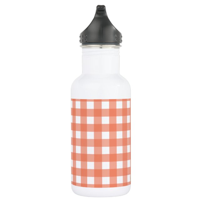 Garrafa Gingham laranja (Direita)