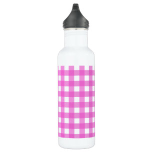 Garrafa Gingham rosa