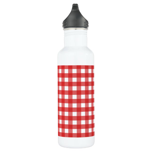 Garrafa Gingham vermelho (Direita)